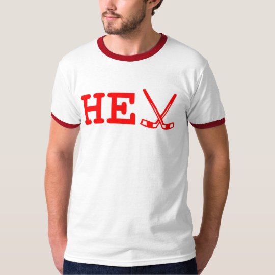 HE Double Hockey Sticks (red) T-Shirt
