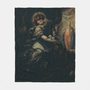 he Dream of Saint Joseph – High-Fidelity Fine Art  Fleece Blanket