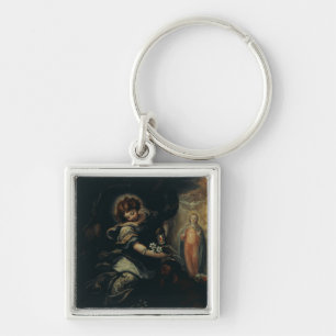 he Dream of Saint Joseph – High-Fidelity Fine Art  Key Ring