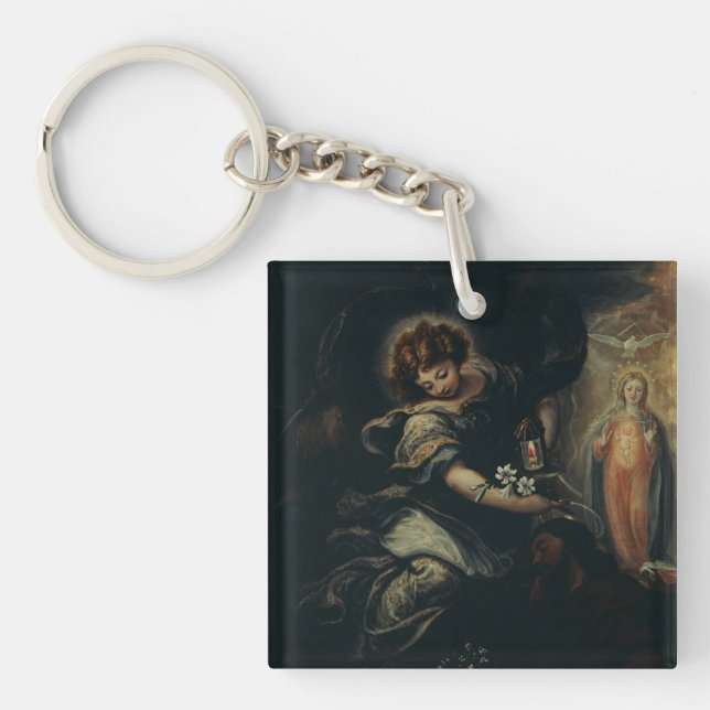 he Dream of Saint Joseph – High-Fidelity Fine Art  Key Ring (Front)