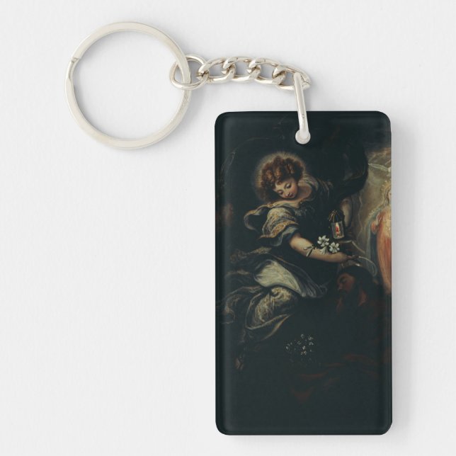 he Dream of Saint Joseph – High-Fidelity Fine Art  Key Ring (Front)