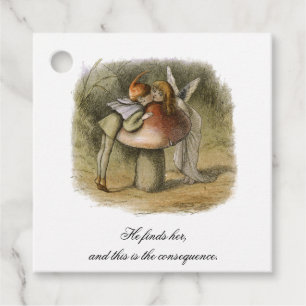 He Finds Her Romantic Fairy Valentine's Day Favour Tags