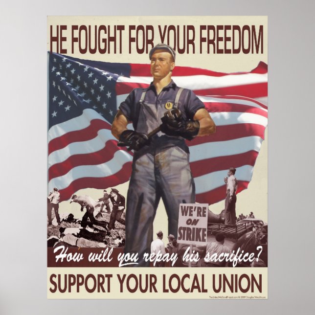 He Fought For Your Freedom -- Pro-Union Poster (Front)