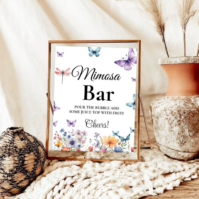 He gives butterflies Bridal Shower mimosa bar sign (Creator Uploaded)