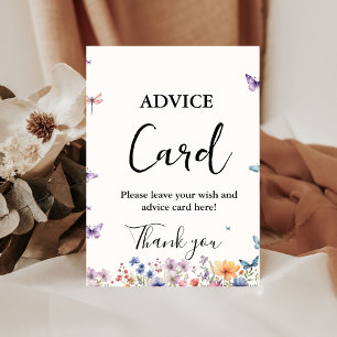 He gives her butterflies Advice bridal shower sign