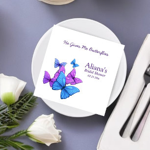 He gives her butterflies Bridal Shower Elegant  Napkin