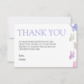 He gives her butterflies  Bridal shower Thank You Card (Front)