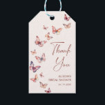 He Gives Me Butterflies Bridal Shower Gift Tags<br><div class="desc">Boho butterfly themed bridal shower thank you gift tag.</div>