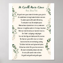 He Giveth More Grace Matte Poster