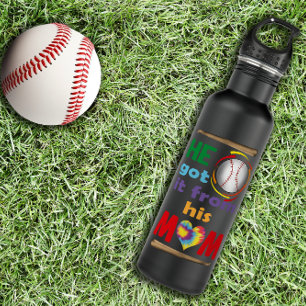 He Got It From His Mum, Proud Mum 710 Ml Water Bottle