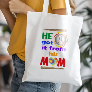 He Got It From His Mum Tote Bag