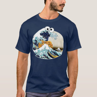 he Great Cookie Eating Wave Off Kanagawa  Googly E T-Shirt