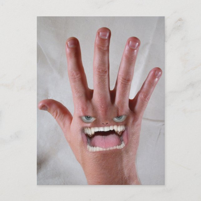 He Has a Mean Backhand! Postcard (Front)