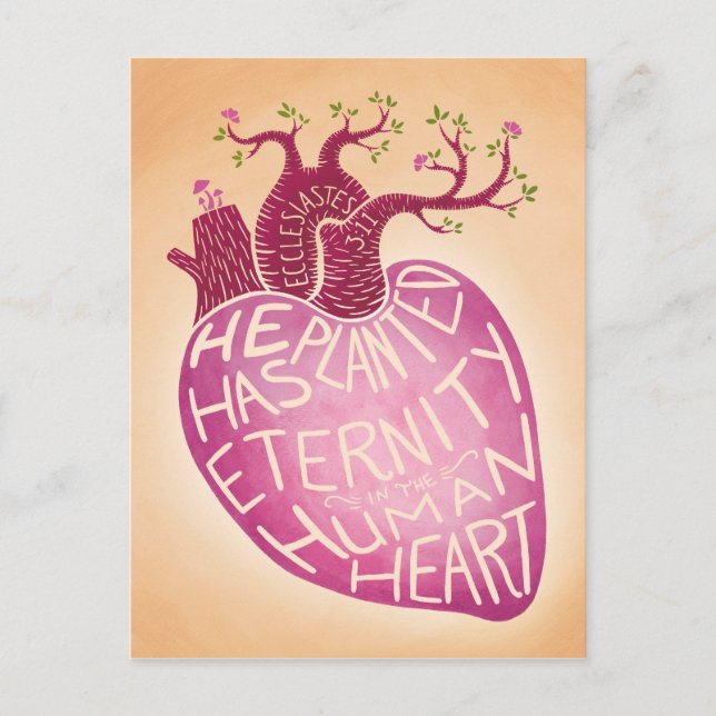 He Has Planted Eternity in the Human Heart Postcard (Front)