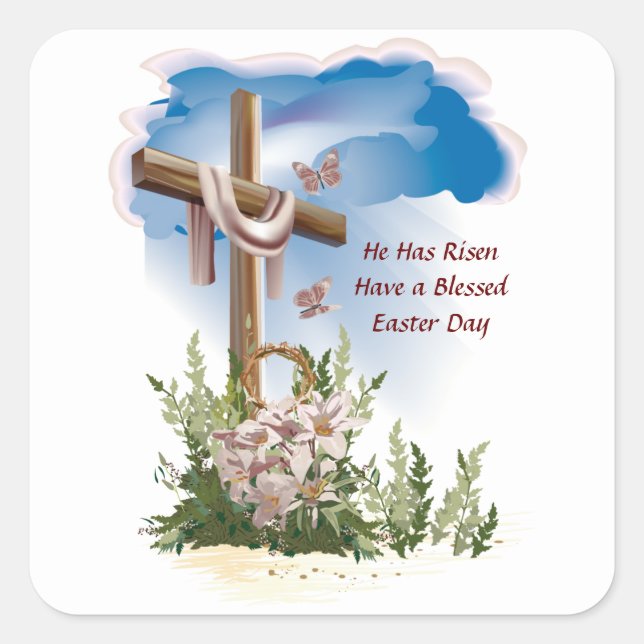 He Has Rise Eastern sticker (Front)