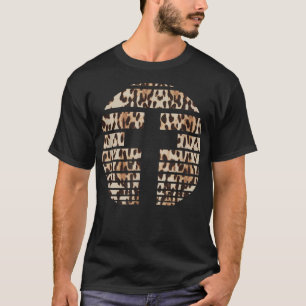 He Has Risen Cross Leopard Cross Easter T-Shirt