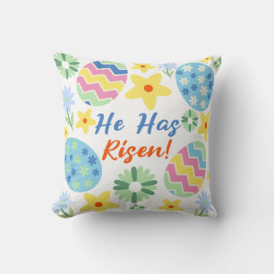 He Has Risen Easter Cushion