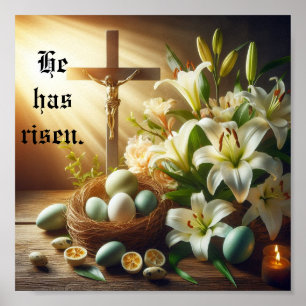 He has risen poster
