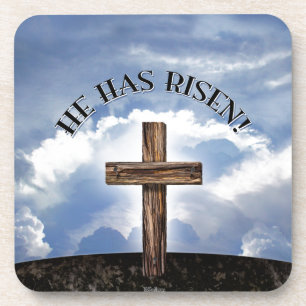 He Has Risen Rugged Cross Sky Coaster