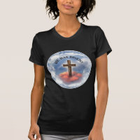 He Has Risen Rugged Cross With Clouds