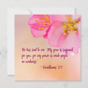 He Has Said To Me Christian Floral Inspirational