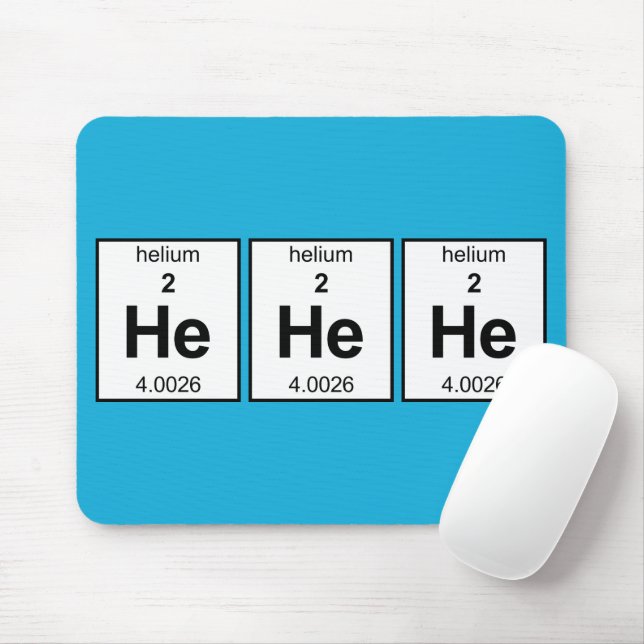 He He He Periodic Table Mouse Mat (With Mouse)