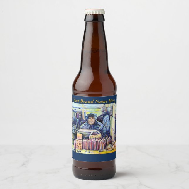 He Heard, What I Saw Beer Bottle Label (Front)