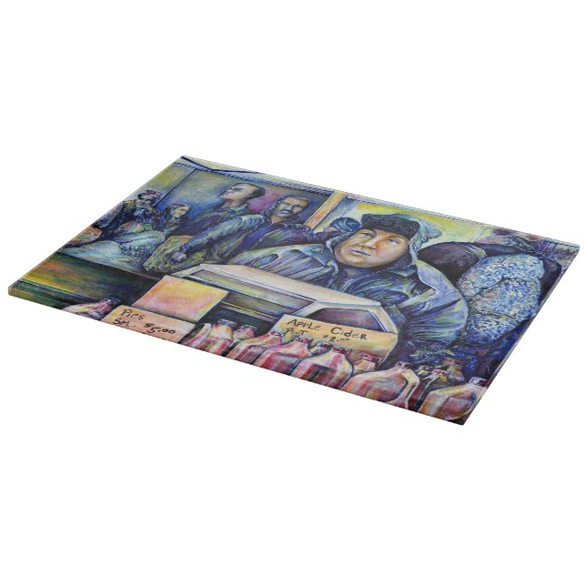 He Heard, What I Saw Cutting Board (Corner)