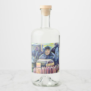 He Heard, What I Saw Liquor Bottle Label