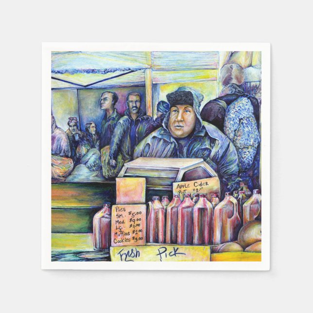 He Heard, What I Saw Napkin (Front)