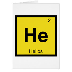 He - Helios Chemistry Periodic Table Symbol