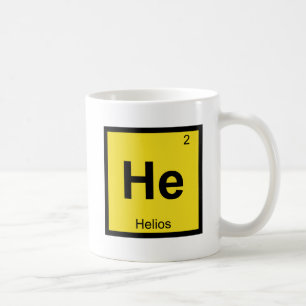 He - Helios Chemistry Periodic Table Symbol Coffee Mug
