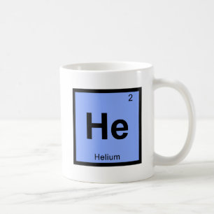 He - Helium Chemistry Periodic Table Symbol Coffee Mug