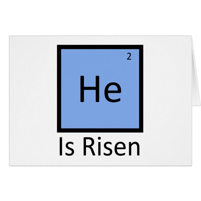 He (Helium) Is Risen (Front Horizontal)
