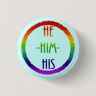 He Him His Pronoun Pin