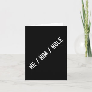 He Him Hole Cool For Fathers Day And Mens Birthday Card