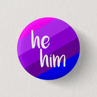 He/Him Pronoun Badge