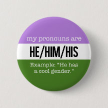 He/Him Pronouns – Genderqueer Flag