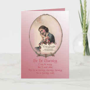 He Is Charming Holiday Card