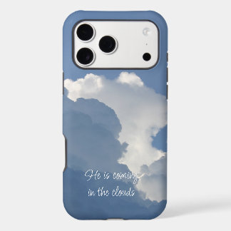 He is Coming in the Clouds Christian Quote