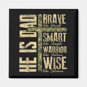 He Is Dad Camo Religious Father's Day Christian Da Magnet