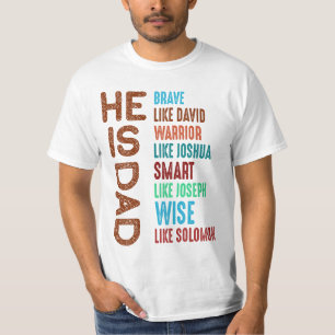 He Is Dad Shirt, Brave Like David T-Shirt
