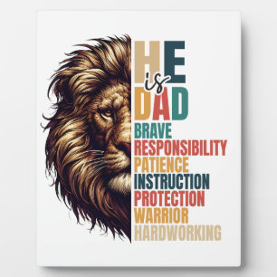 He Is Dad: Strength, Guidance, and Love Plaque