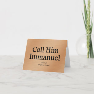 He is Immanuel Isaiah 7:14 Card