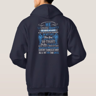 He is in every beat of my heart my DAD and angel Hoodie