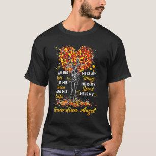 He Is My Wings Im His Wife He Is My Husband Guardi T-Shirt