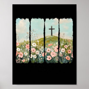 He Is Not Here He Has Risen Jesus Christian Happy  Poster