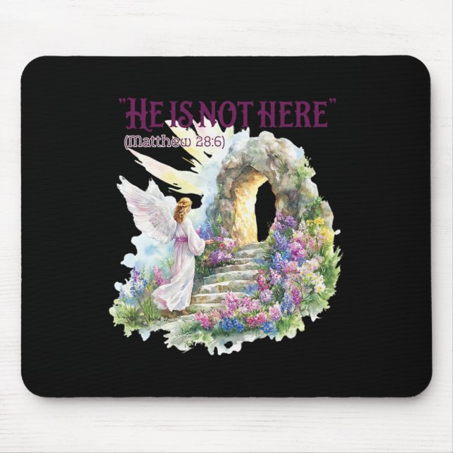 He Is Not Here - Pastel Watercolor  Mouse Mat (Front)