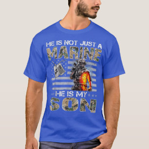 He Is Not Just A Marine, He Is My Son, Marine Moth T-Shirt