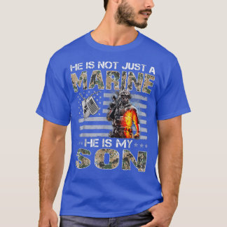 He Is Not Just A Marine, He Is My Son, Marine Moth T-Shirt